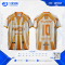เสื้อกีฬาฟุตบอล SDN-0239 PLAYTIME โทนส้มขาว