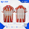 เสื้อกีฬาฟุตบอล SDN-0239 PLAYTIME โทนส้มขาว