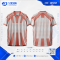เสื้อกีฬาฟุตบอล SDN-0239 PLAYTIME โทนส้มขาว
