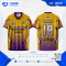 เสื้อกีฬาฟุตบอล SDN-0256 REVOLUTION โทนเหลืองม่วง