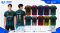 เสื้อกีฬาฟุตบอล SDN-0258 STRIKER โทนดำฟ้า