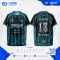 เสื้อกีฬาฟุตบอล SDN-0258 STRIKER โทนดำฟ้า
