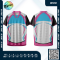 เสื้อกีฬาฟุตบอล SDN-0264 โทนขาวส้มน้ำเงิน