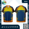 เสื้อกีฬาฟุตบอล SDN-0264 โทนขาวส้มน้ำเงิน
