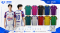 เสื้อกีฬาฟุตบอล SDN-0266 STAY FOCUS โทนขาวน้ำเงิน