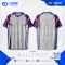 เสื้อกีฬาฟุตบอล SDN-0266 STAY FOCUS โทนขาวน้ำเงิน