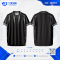 เสื้อกีฬาฟุตบอล SDN-0275 WORK HARD PLAY HARD โทนดำเหลือง