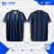 เสื้อกีฬาฟุตบอล SDN-0275 WORK HARD PLAY HARD โทนดำเหลือง