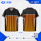 เสื้อกีฬาฟุตบอล SDN-0278 BELIEVE IN YOURSELF โทนน้ำเงินส้ม