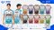 เสื้อกีฬาฟุตบอล SDN-0236 BEAST NEVER STOPS โทนฟ้า-ขาว