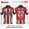 เสื้อกีฬาฟุตบอล พิมพ์ลายทั้งตัว เนื้อผ้า "นาโนเทค"SD 377