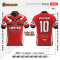 เสื้อกีฬาฟุตบอล พิมพ์ลายทั้งตัว เนื้อผ้า "นาโนเทค"SD 435