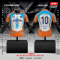 เสื้อกีฬาฟุตบอล พิมพ์ลายทั้งตัว เนื้อผ้า "นาโนเทค" SD107