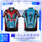 เสื้อกีฬาฟุตบอล พิมพ์ลายทั้งตัว เนื้อผ้า "นาโนเทค"SD-487
