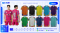เสื้อกีฬาฟุตบอล พิมพ์ลายทั้งตัว เนื้อผ้า "นาโนเทค"SD-499