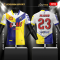 เสื้อกีฬาฟุตบอล พิมพ์ลายทั้งตัว เนื้อผ้า "นาโนเทค"SD132