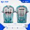 เสื้อกีฬาฟุตบอล SDN-0236 BEAST NEVER STOPS โทนฟ้า-ขาว