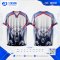 เสื้อกีฬาฟุตบอล SDN-0236 BEAST NEVER STOPS โทนฟ้า-ขาว