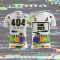 เสื้อวิ่ง RUN-011 404 GAME OVER โทนขาว-กลิตช์