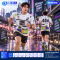เสื้อวิ่ง RUN-011 404 GAME OVER โทนขาว-กลิตช์