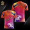 เสื้อวิ่ง RUN-013 RUN UP วิ่งๆ โทนชมพู-ม่วง-ส้ม