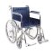 รถเข็นผู้ป่วย วีลแชร์ (Wheelchair) เหล็กชุบโครเมี่ยม ล้อซี่ลวดยางตัน