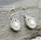 Silver325 fresh water Pearl Drop earring 6.7-8 g.
