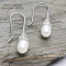 Baroque Pearl drop Earrings Sterling Silver 925