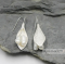 925Silver Double Pearl Fish Hook Earrings