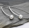 Freshwater Pearl Long Hook Earrings - Silver925