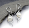 Fish Hook Centre Pearl earrings