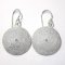 Round Thai Traditional Design Sterling Silver 925 Earrings