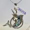 Striped Marlin Pendant Sterling Silver 925