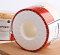 ถ้วยกระดาษไขมีฝา ถ้วยอบขนมชิฟฟอน เค้กไข่ เบเกอรี่ มีรูตรงกลาง ขนาดถ้วย 13 x 9 ซม. สีขาวแดง จำนวน 5 ชุด (Bakery-0158)