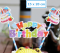 ป้ายปักเค้กวันเกิด Happy Birthday พิมพ์ลายการ์ตูน Circus (รหัส Bakery-0061)
