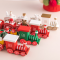 รถไฟคริสต์มาส รถไฟของเล่น รถไฟจำลอง รถไฟไม้จิ๋ว DIY Mini Christmas Wood Train