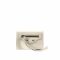 Balenciaga Mini Three-Fold Wallet Croc-Embossed White
