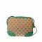 Gucci Microguccissima Bree Disco Canvas Crossbody Bag Green