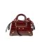 Balenciaga Neo Classic Mini Croco Embossed In Maroon GHW