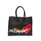 Karl Lagerfeld Graffiti Canvas Tote Black