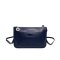 Longchamp Le Foulonne Leather Double Decker Crossbody Bag Navy