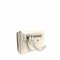 Balenciaga Mini Three-Fold Wallet Croc-Embossed White