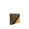 Fendi Men's Wallet Bi Color Leather and FF Fabric Brown