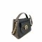 Aigner Top Handle Black With Dadino Brown Small