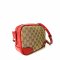 Gucci Microguccissima Bree Disco Canvas Crossbody Bag Red