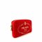 Prada 1NA021 Necessaire Pouch Canapa Logo Rosso + Talco