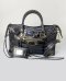 Balenciaga Metallic Edge Small Croco Embossed Electric Grey GHW