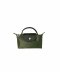 Longchamp Green Pouch With Handle Forest