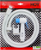 FXHOY-0026TZ ชุดหัวฉีดชำระทรงกลมสีขาว+ฟ้า+สายพลาสติกสีขาว รุ่น FANCY