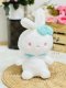 TOY008 ตุ๊กตากระต่ายขนนุ่มปุกปุยน่ารัก โบว์ฟ้า